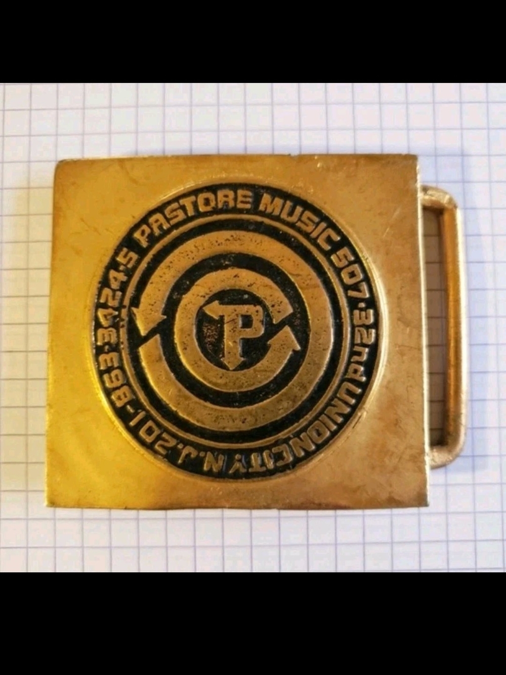 Vintage Belt Buckle, Pastore Music NJ